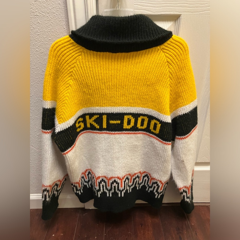 RARE Vintage 70s-80s Ski-Doo Cardigan Sweater